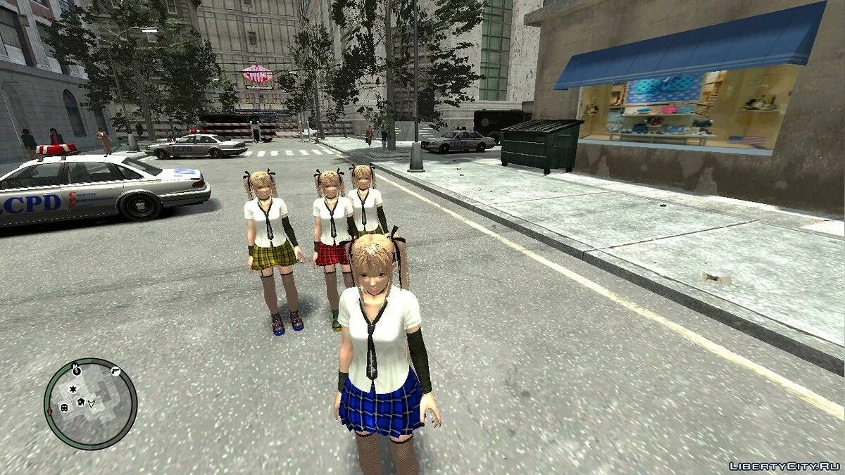 Мэри Роуз в костюме школьницы / GTA 4