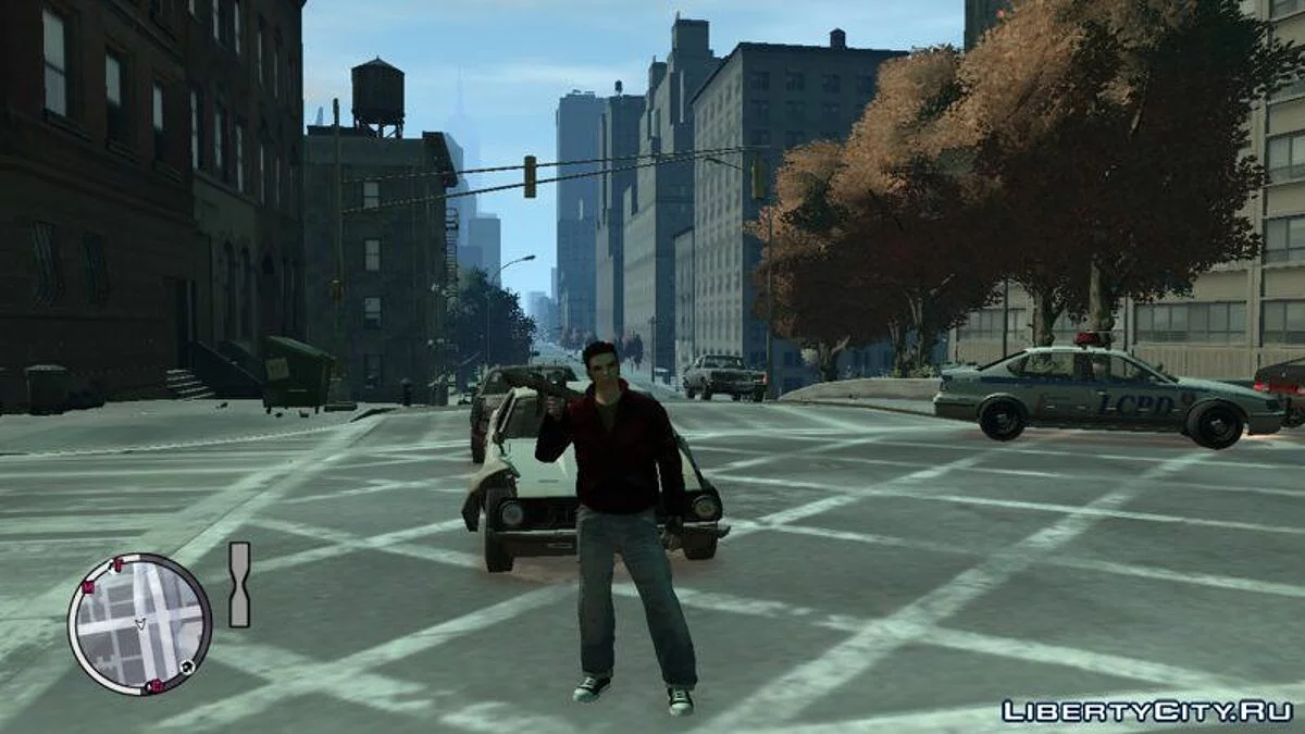 HD Клод + перчатки, новая одежда / GTA 4