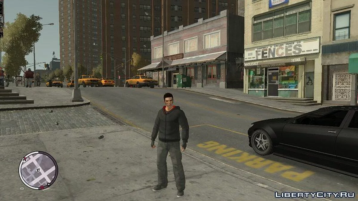 HD Клод + перчатки, новая одежда / GTA 4