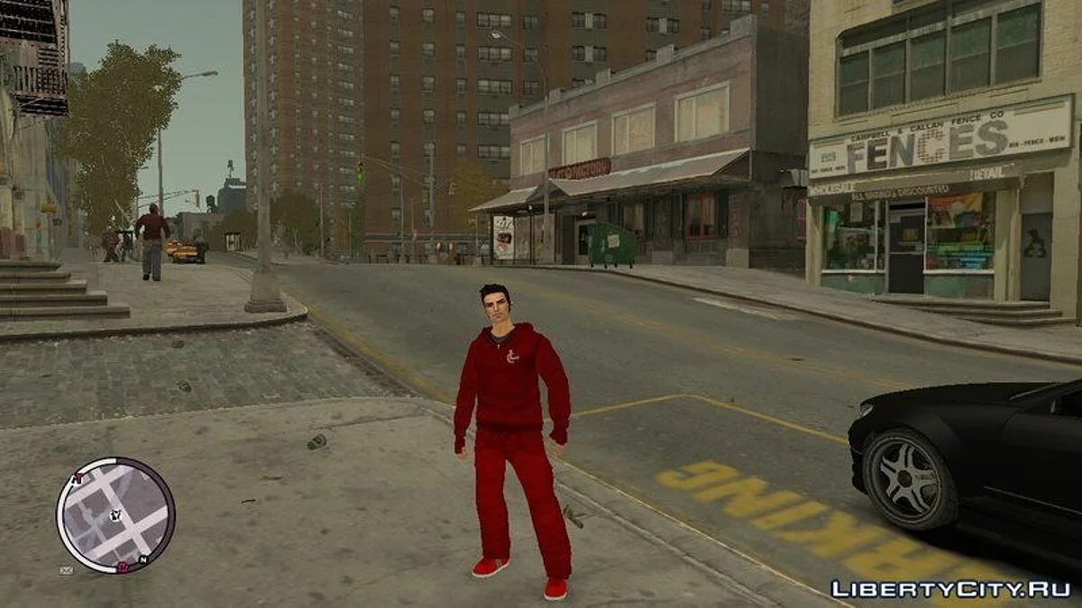 HD Клод + перчатки, новая одежда / GTA 4