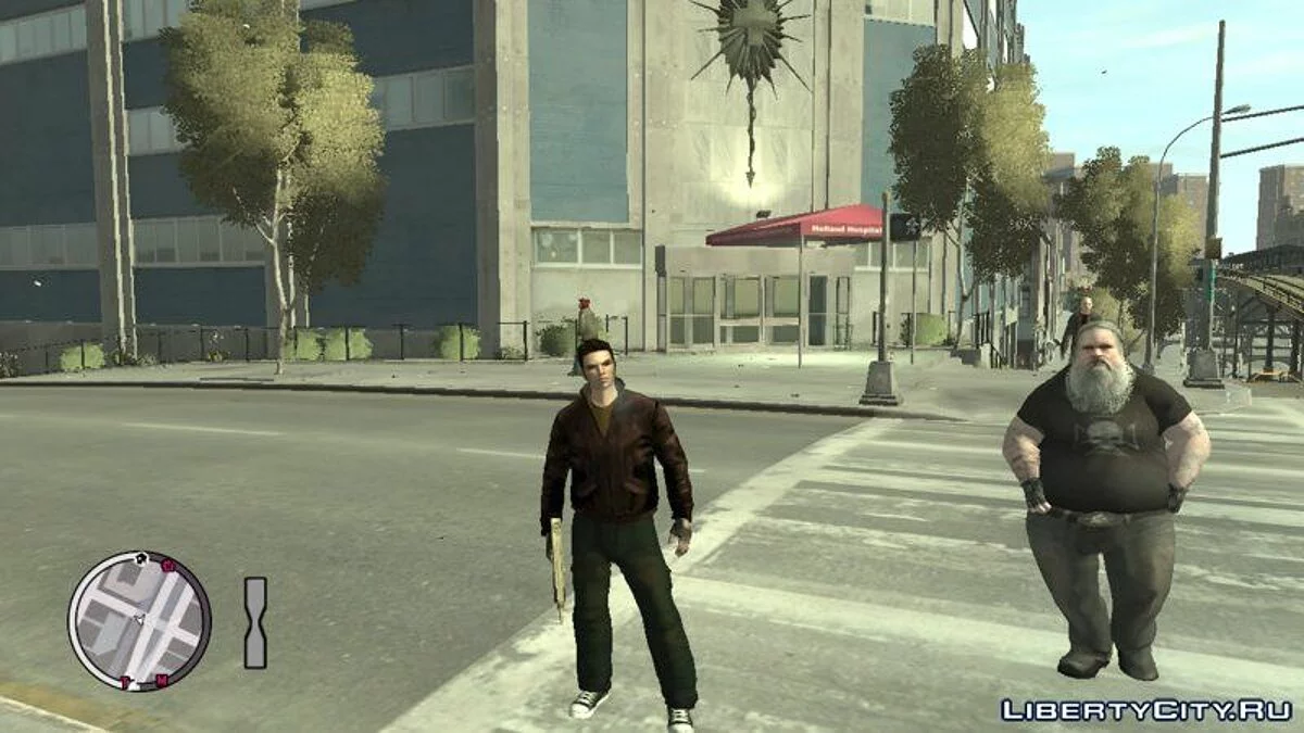 HD Клод + перчатки, новая одежда / GTA 4