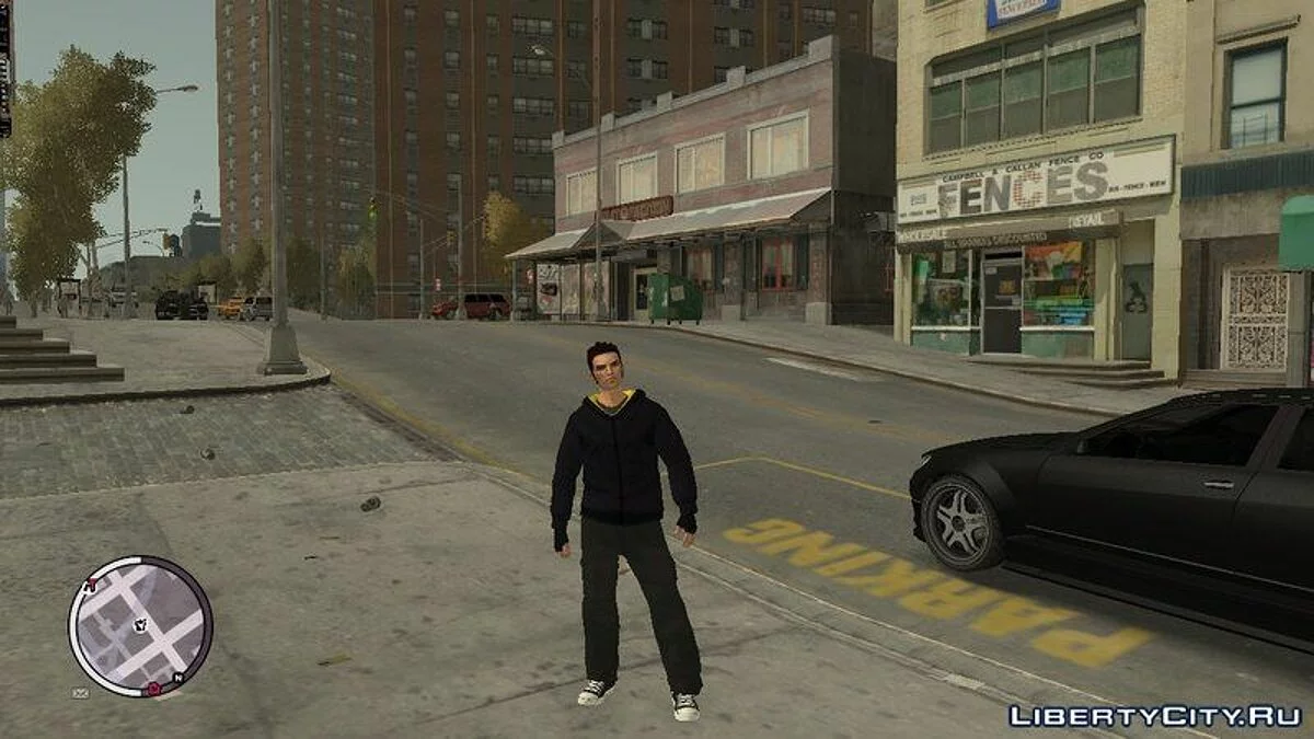 HD Клод + перчатки, новая одежда / GTA 4