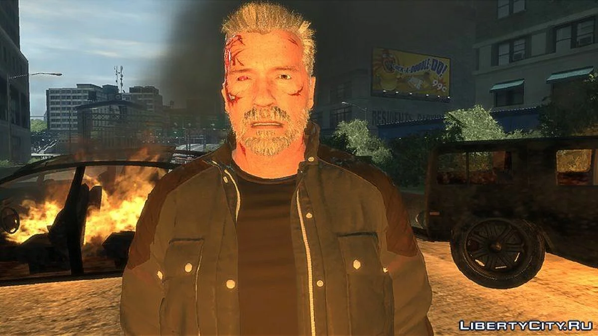 Terminator T-800 из Mortal Kombat 11 / GTA 4
