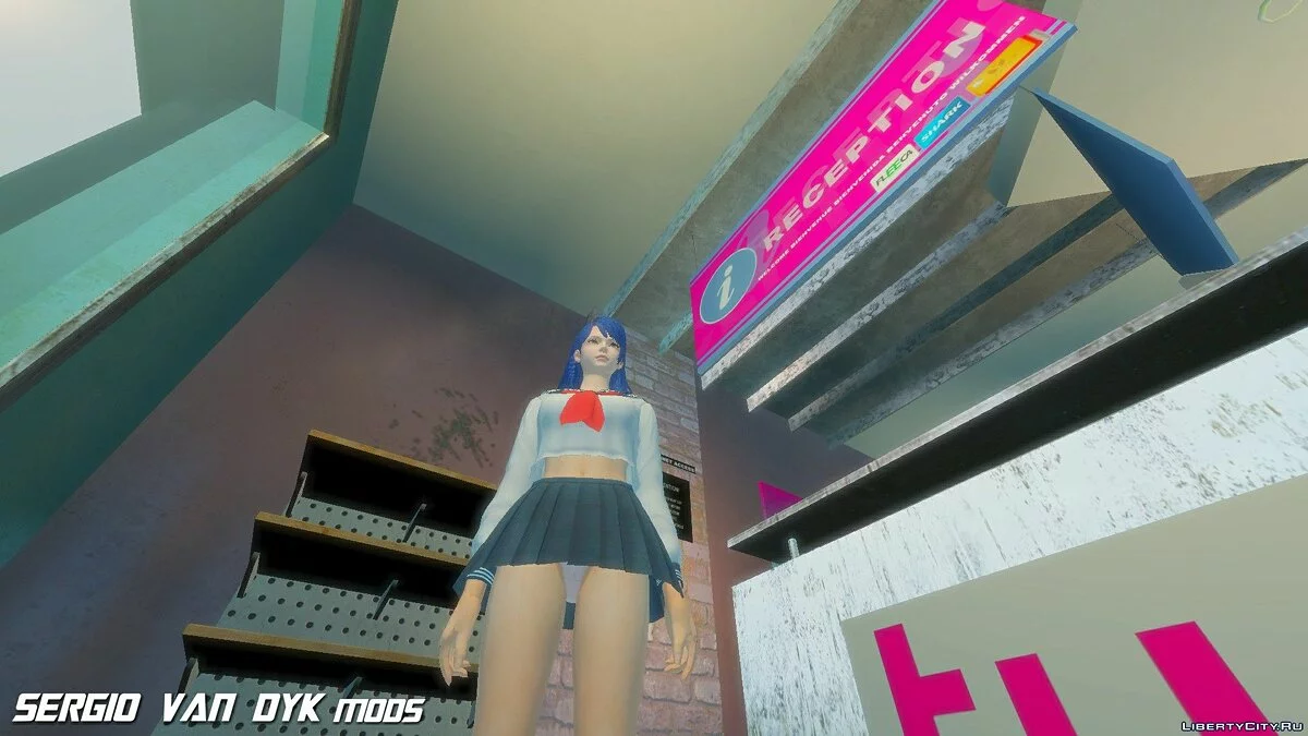Лобелия в школьной форме из Dead or Alive Xtreme Venus Vacation / GTA 4