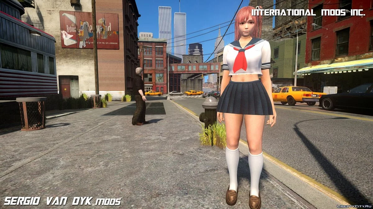 Хонока в школьной форме / GTA 4