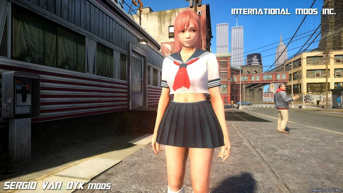 Хонока в школьной форме / GTA 4