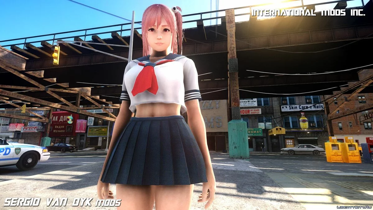 Хонока в школьной форме / GTA 4