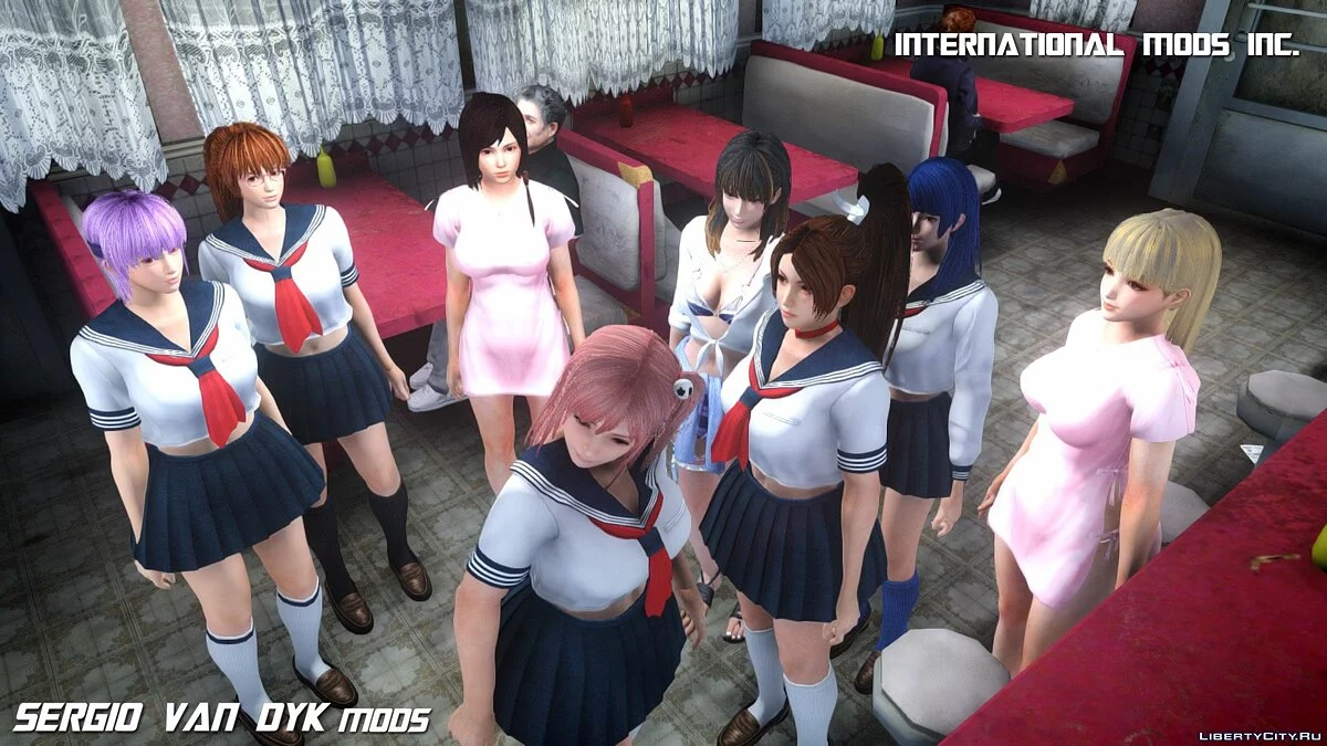 Хонока в школьной форме / GTA 4