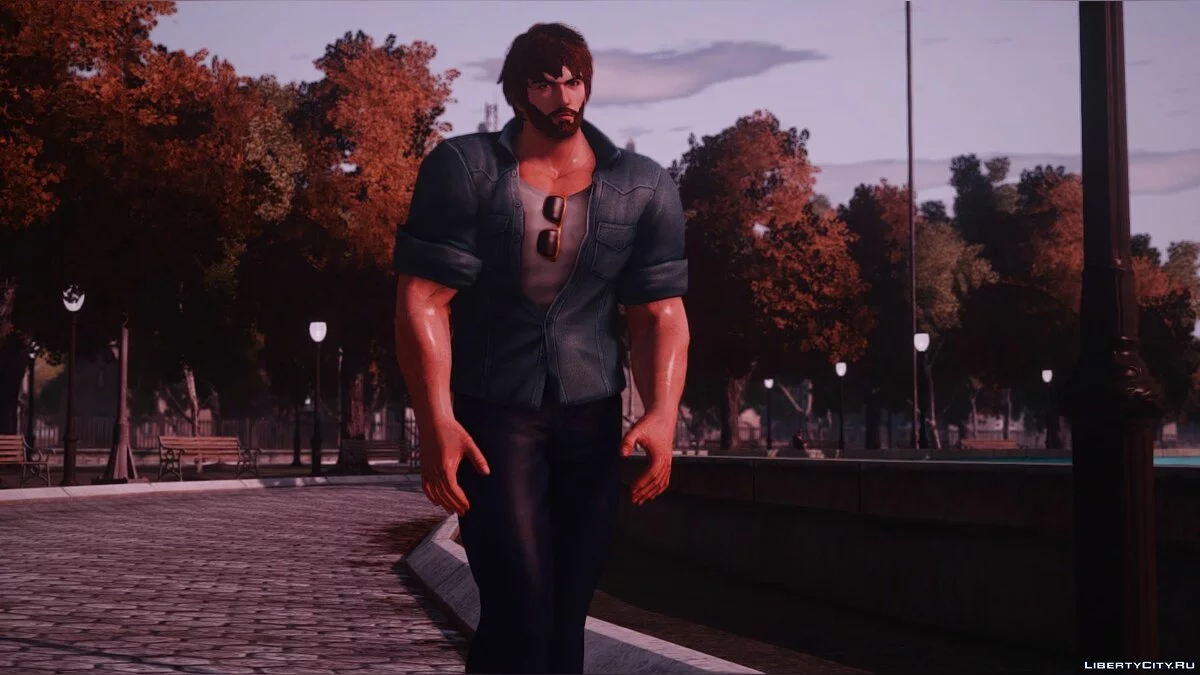 Шахин из Tekken7 в повседневной одежде  / GTA 4