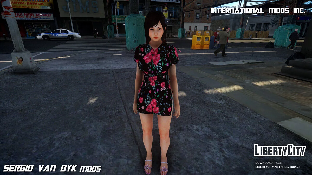 Кокоро из Dead Or Alive в платье / GTA 4