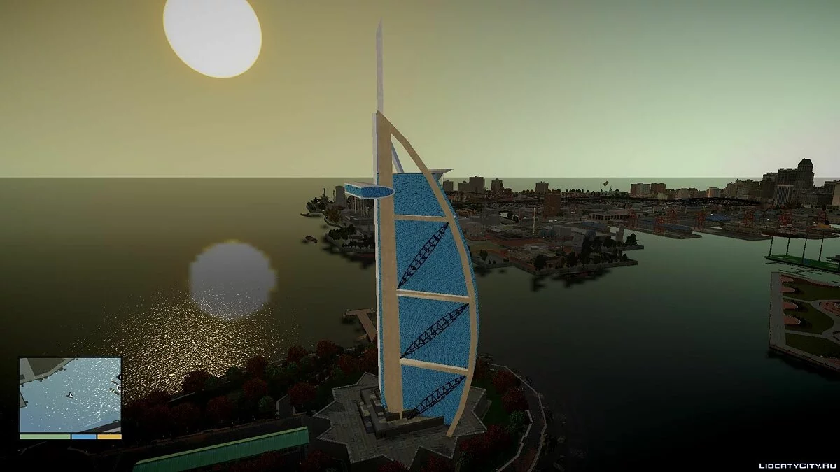 Dubai’s Burj Al Arab Hotel / GTA 4