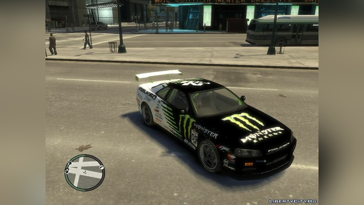 Скачать Nissan Skyline R34 Drift Monster & Falken[RIV] для GTA 4