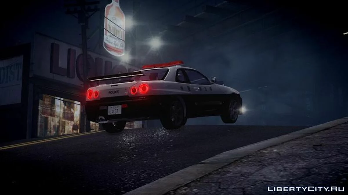 Nissan Skyline GT-R R34 V-Spec II Police / GTA 4