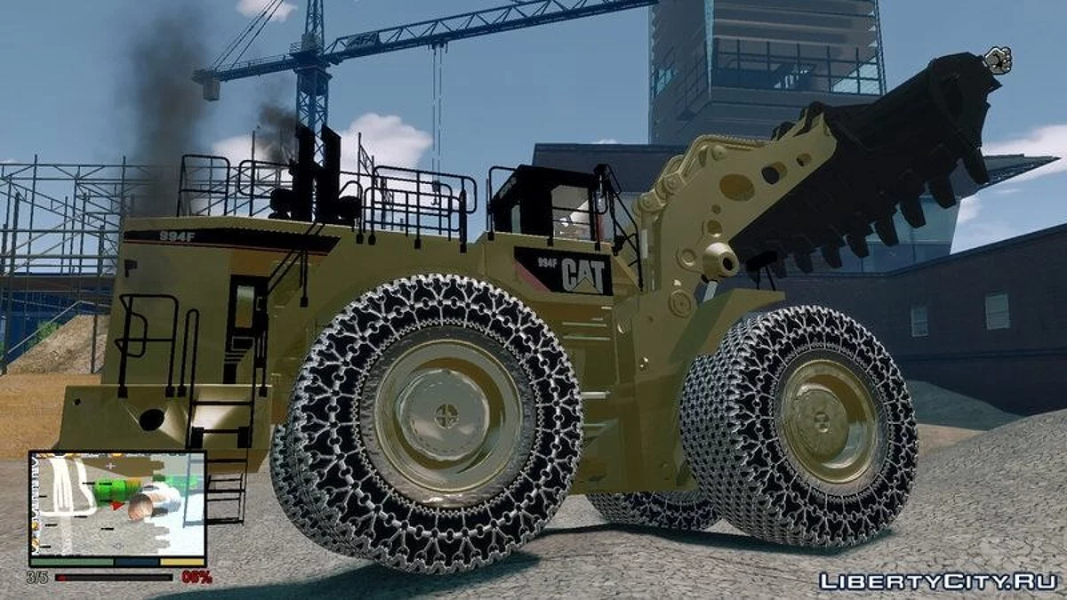 CAT 994F Worlds Big Chains Wheel Loader 3.0 / GTA 4