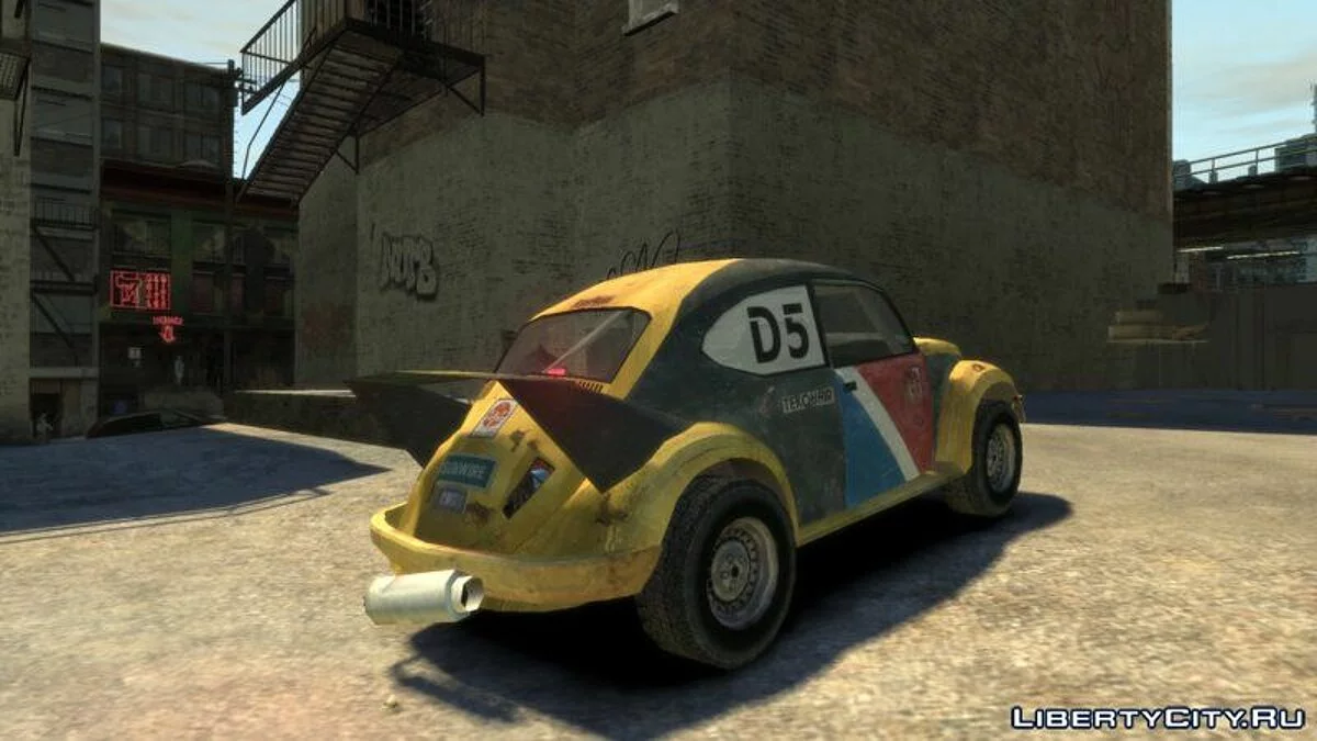FlatOut Prototype Beetle (+Steering Wheel) / GTA 4