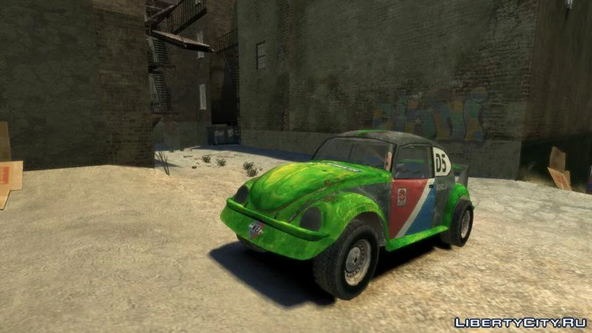 FlatOut Prototype Beetle (+Steering Wheel) / GTA 4