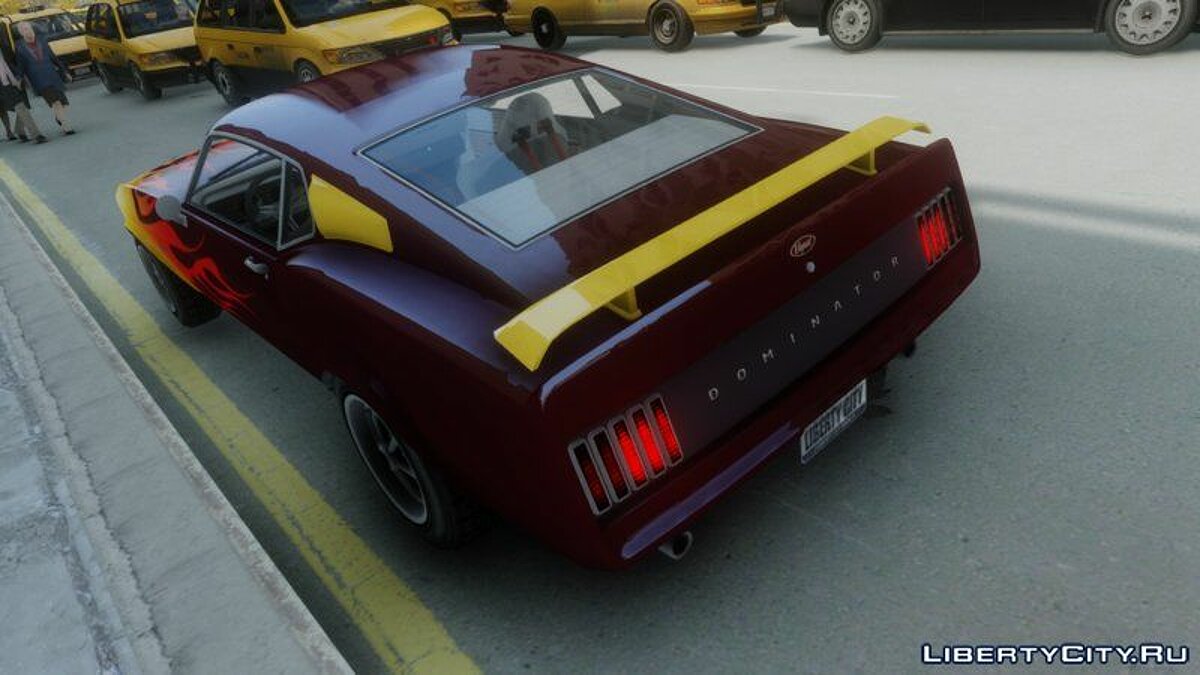 Скачать Vapid Dominator GTT [Тюнинг | Раскраски | Рабочий руль] для GTA 4