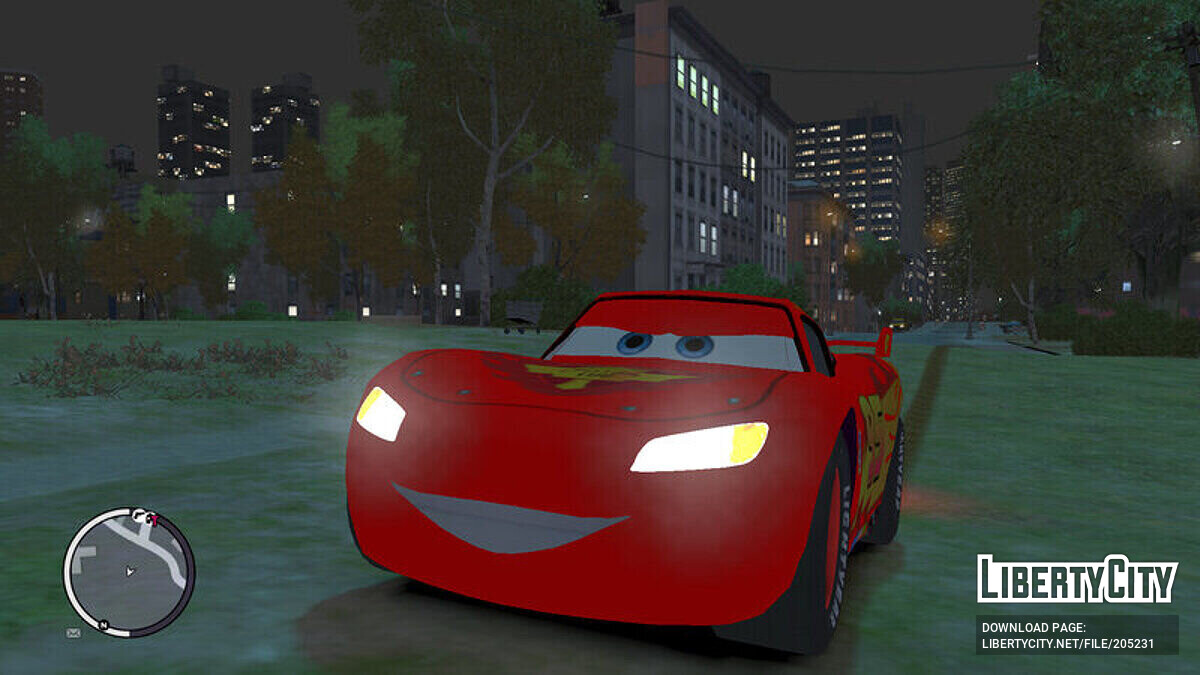 Скачать Cars 2 Lightning McQueen для GTA 4