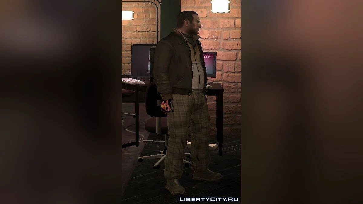 Коричневые брюки в клеточку / GTA 4
