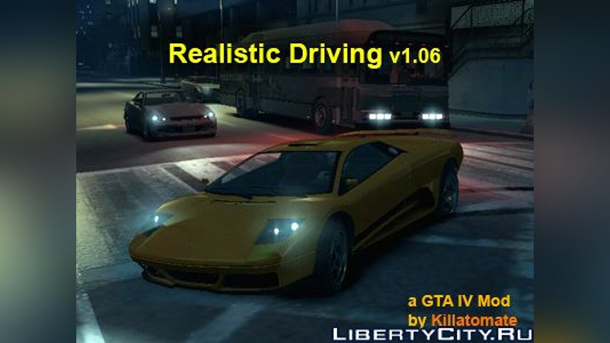 Realistic Driving v1.06 для GTA 4 - Картинка #1