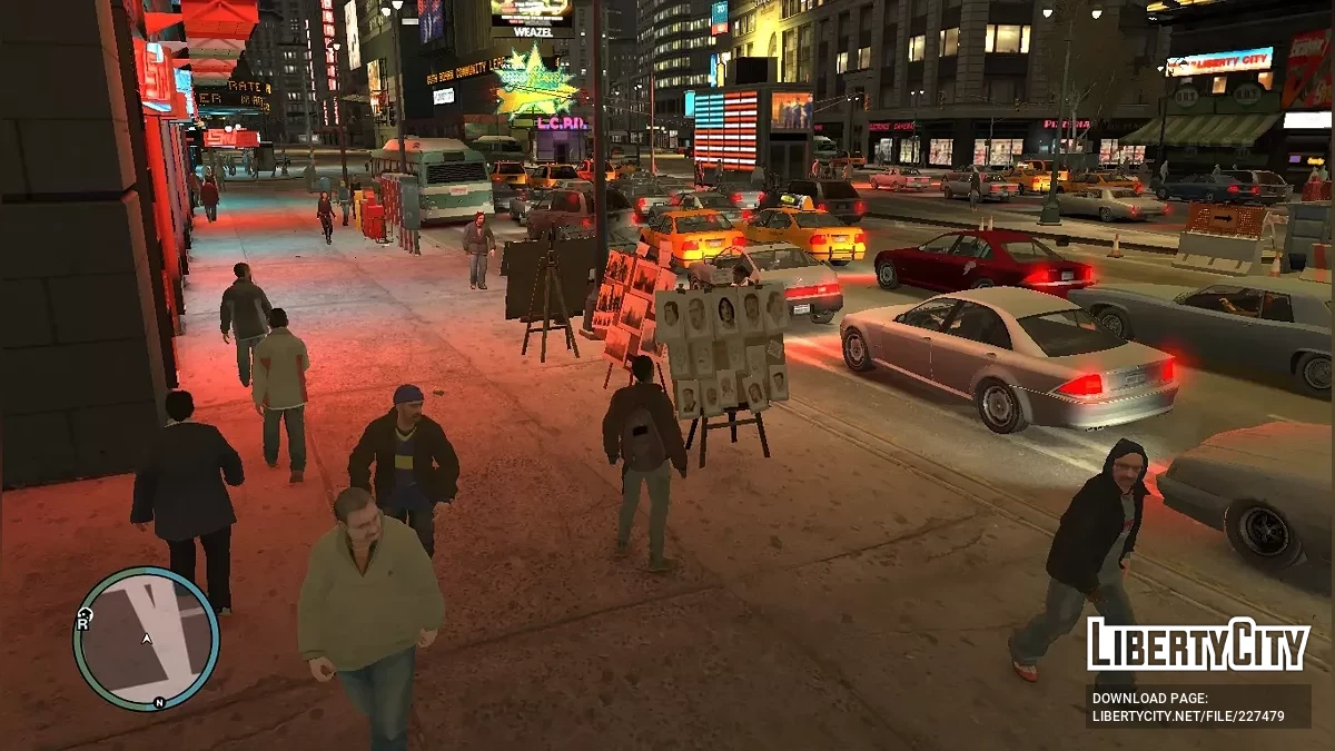 Новый трафик и пешеходы / GTA 4