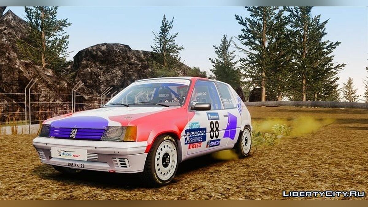 Скачать Peugeot 205 Rally для GTA 4