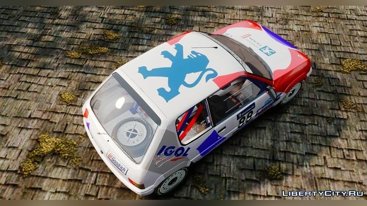 Скачать Peugeot 205 Rally для GTA 4