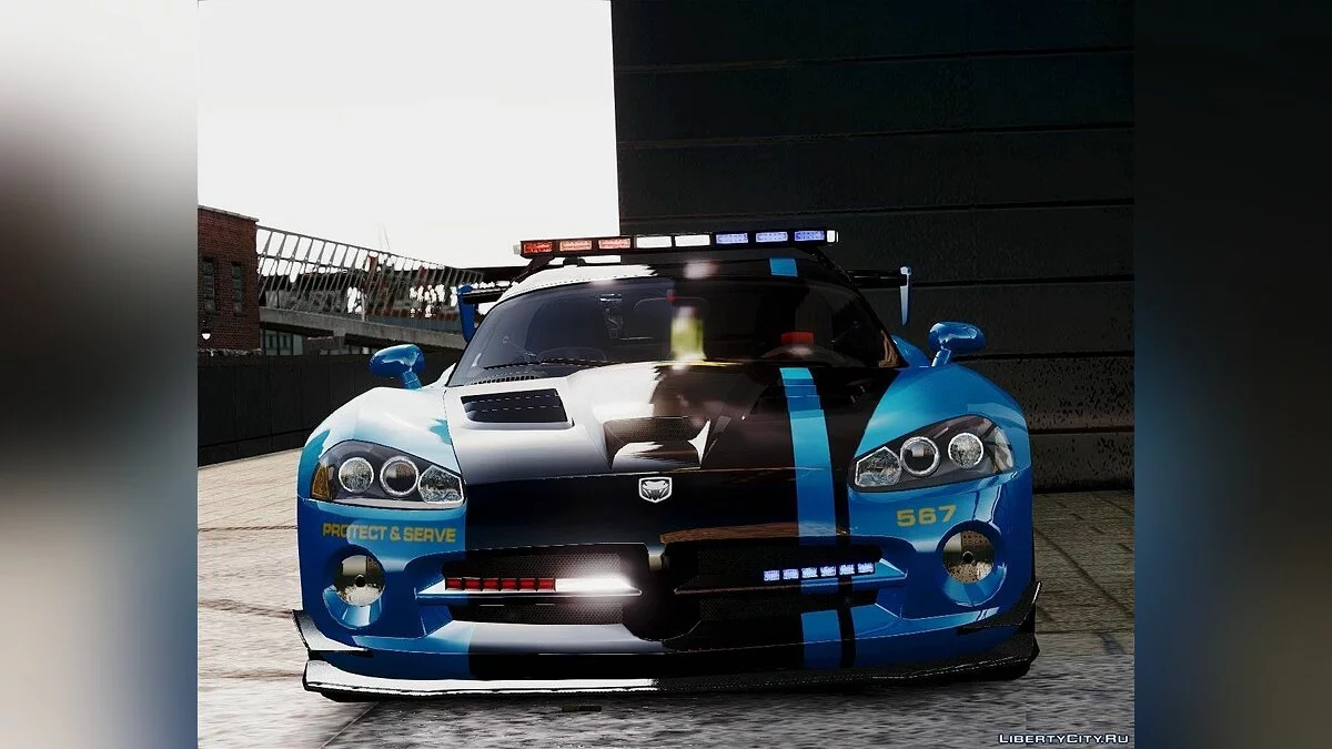 Dodge Viper SRT-10 ACR 2009 Police ELS / GTA 4