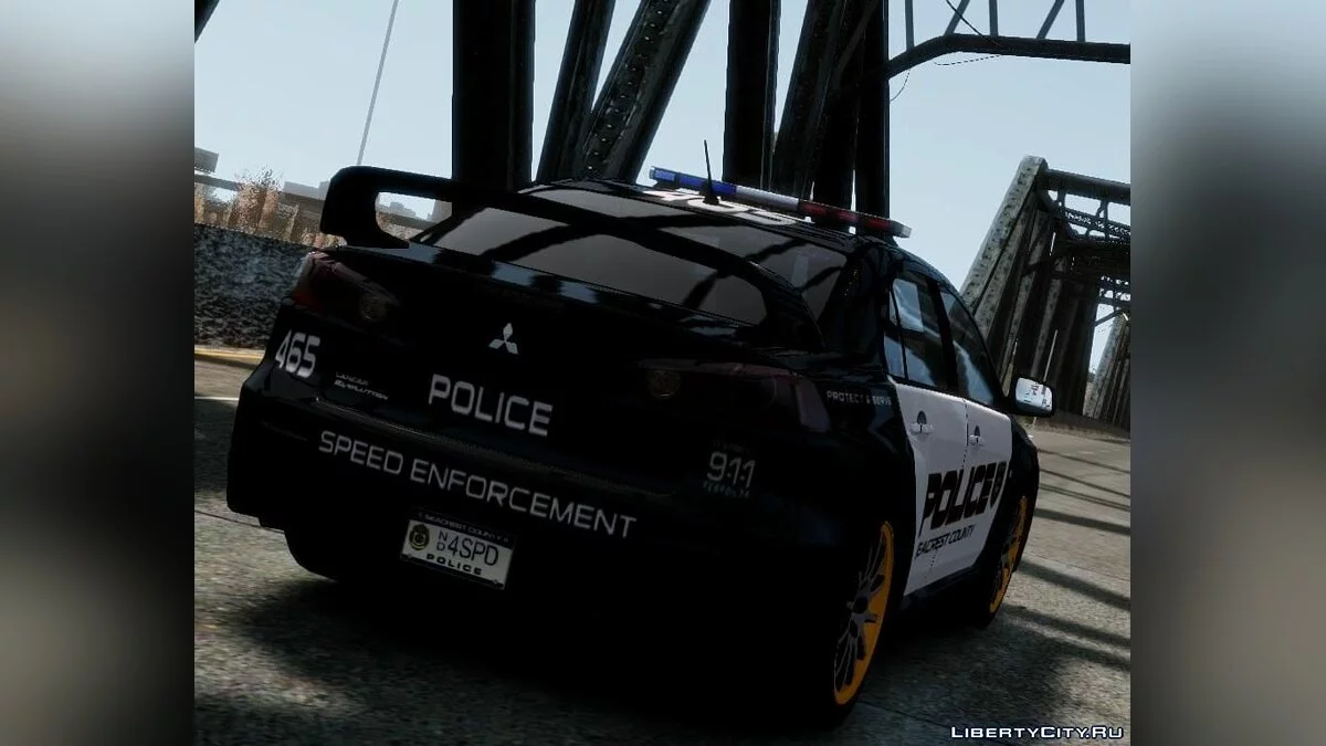 Mitsubishi Evo-X Cop  / GTA 4
