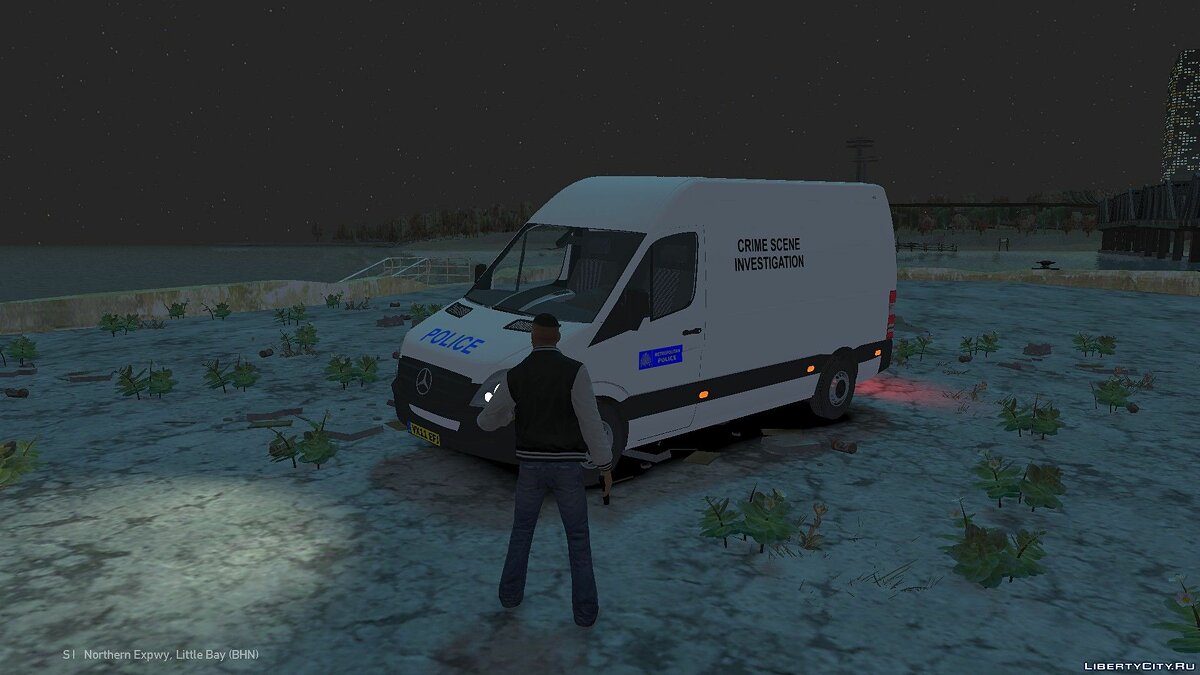 Скачать Mercedes Benz Sprinter London Police Coroner для GTA 4