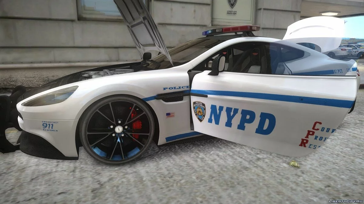 NYPD 2013 Aston Martin Vanquish [Non-ELS] / GTA 4