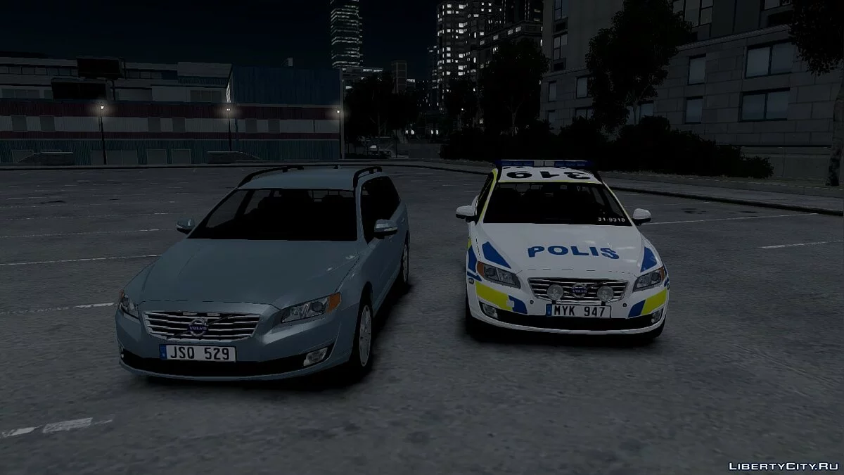 2014 Volvo V70 Swedish Police / GTA 4