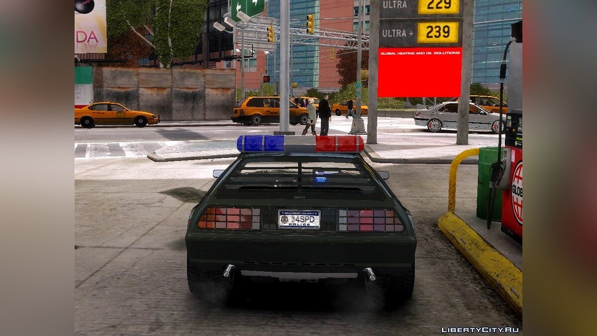 Скачать Delorean DMC-12 Police-Final для GTA 4