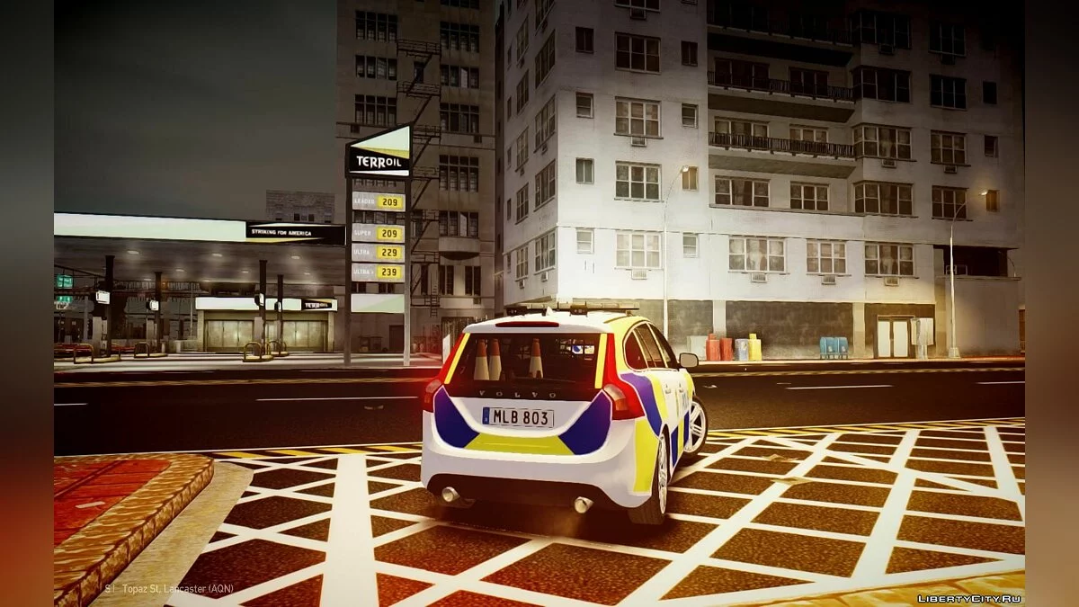 Volvo V60 Swedish Police [ELS] / GTA 4