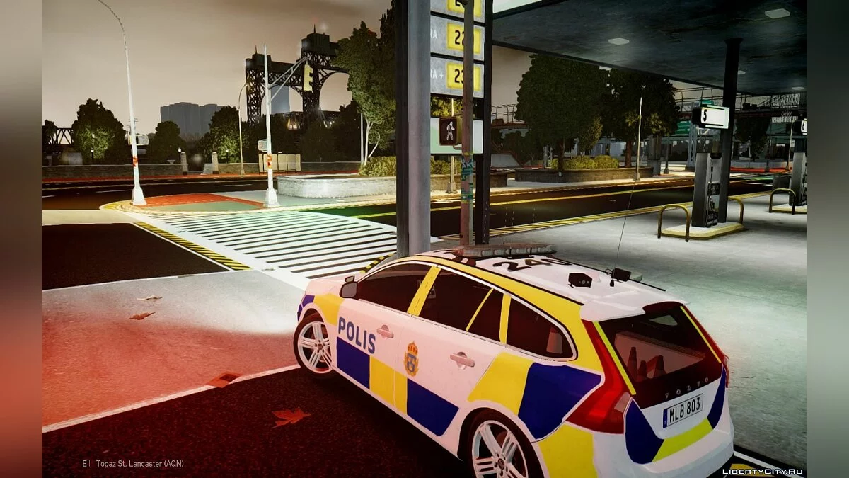 Volvo V60 Swedish Police [ELS] / GTA 4