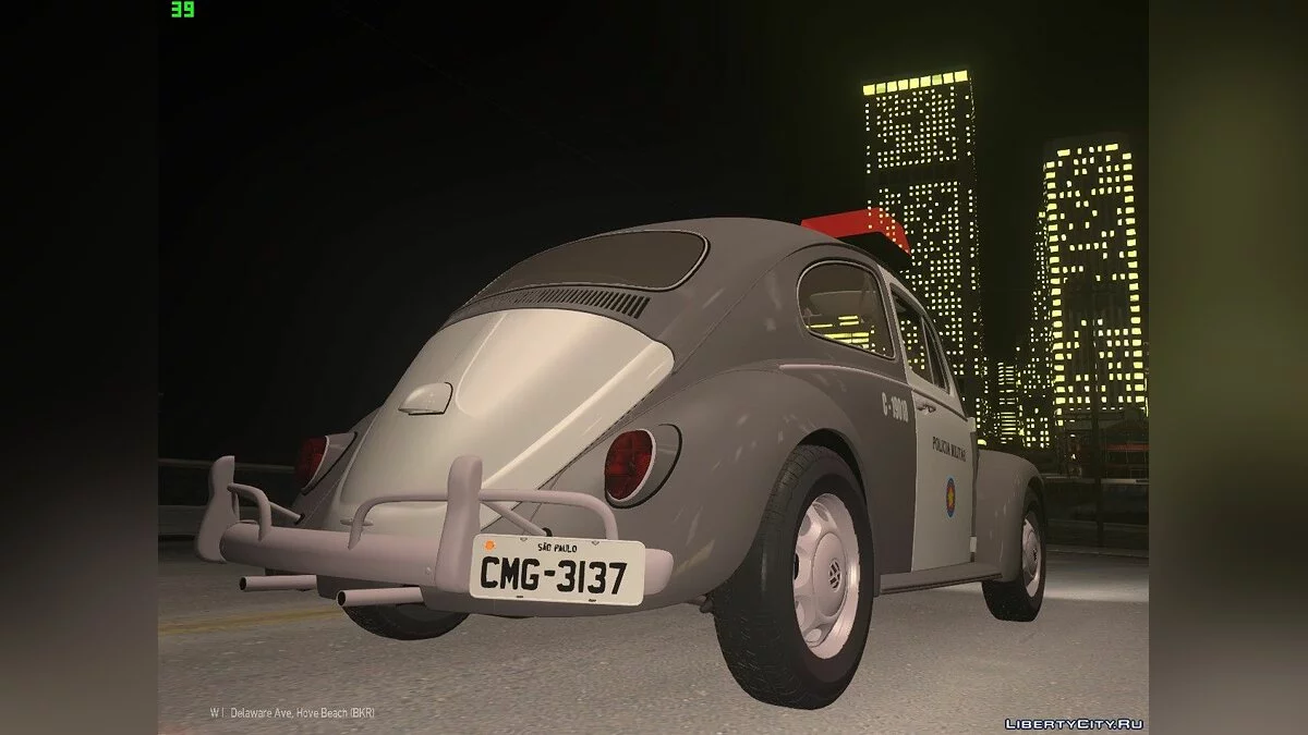 Volkswagen Fusca (Beetle) 1980 Military Police Sгo Paulo / GTA 4