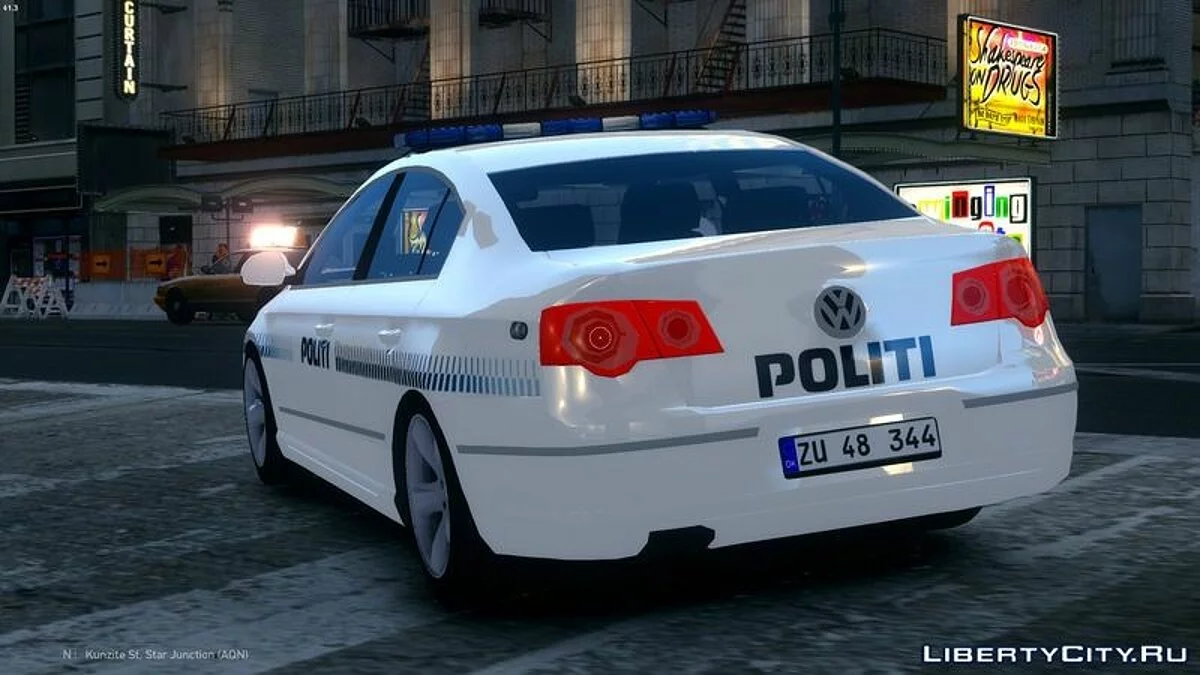 Volkswagen Passat B6 Sedan - Danish Police - W. Template / GTA 4