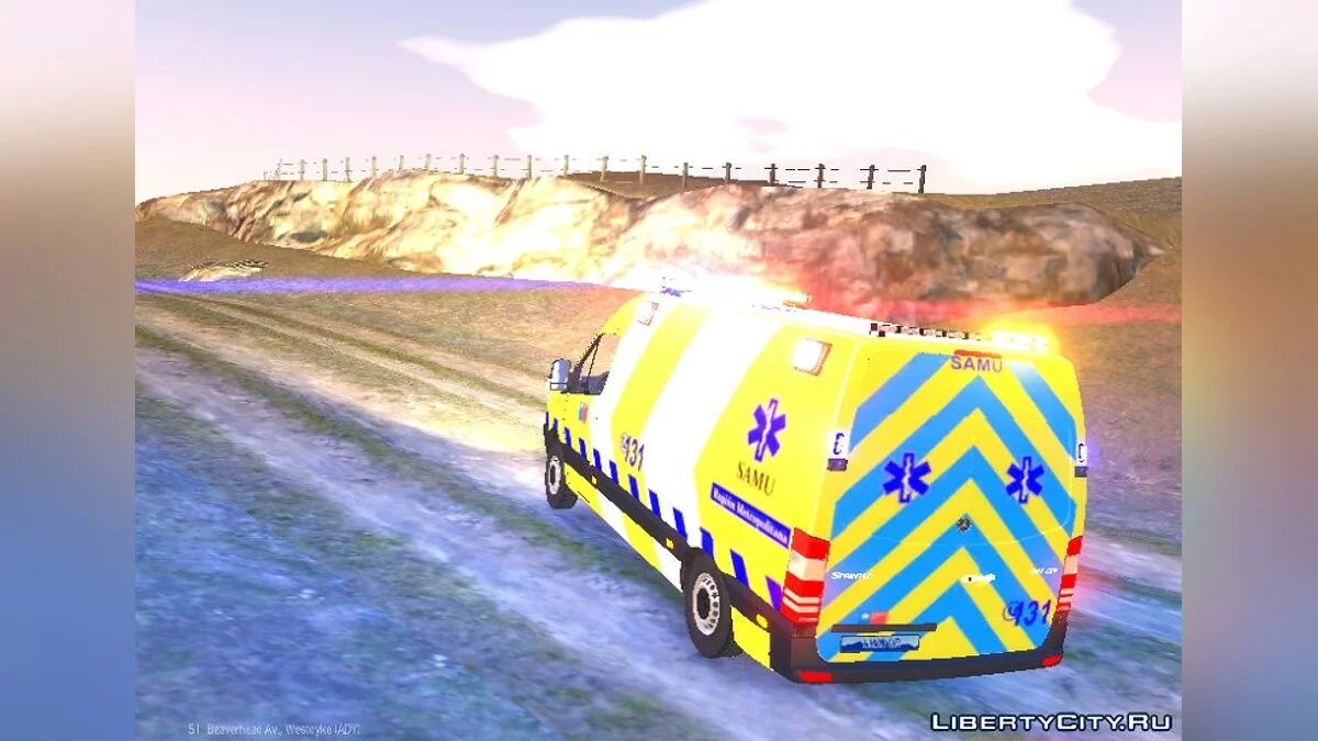 Mercedes Benz Sprinter Ambulance - SAMU Chile / GTA 4