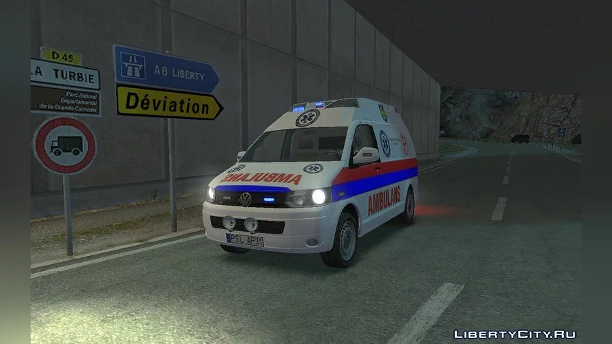 Volkswagen T5 Polish Ambulnce / GTA 4