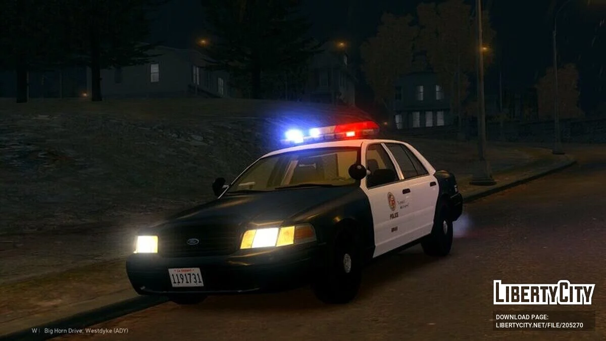LAPD - 2000 Ford Crown Victoria P71 / GTA 4