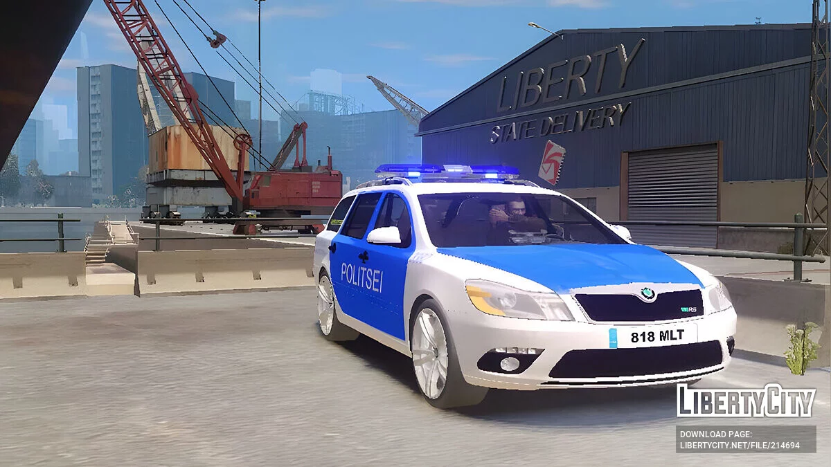 Estonian Police Skoda Octavia RS Combi 2010 / GTA 4