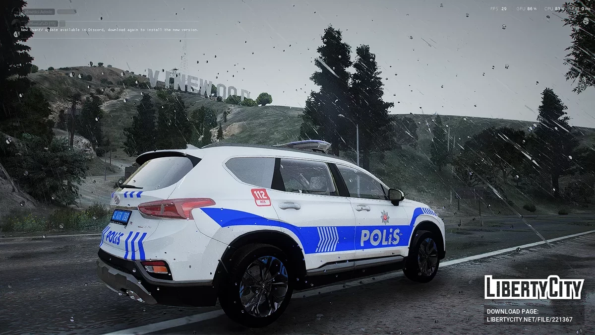 Hyundai Santa Fe Police 2019 [Replace] / GTA 4