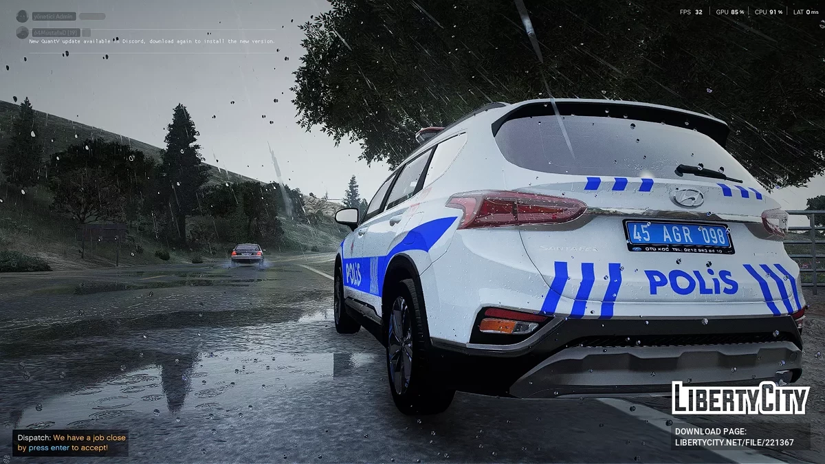 Hyundai Santa Fe Police 2019 [Replace] / GTA 4