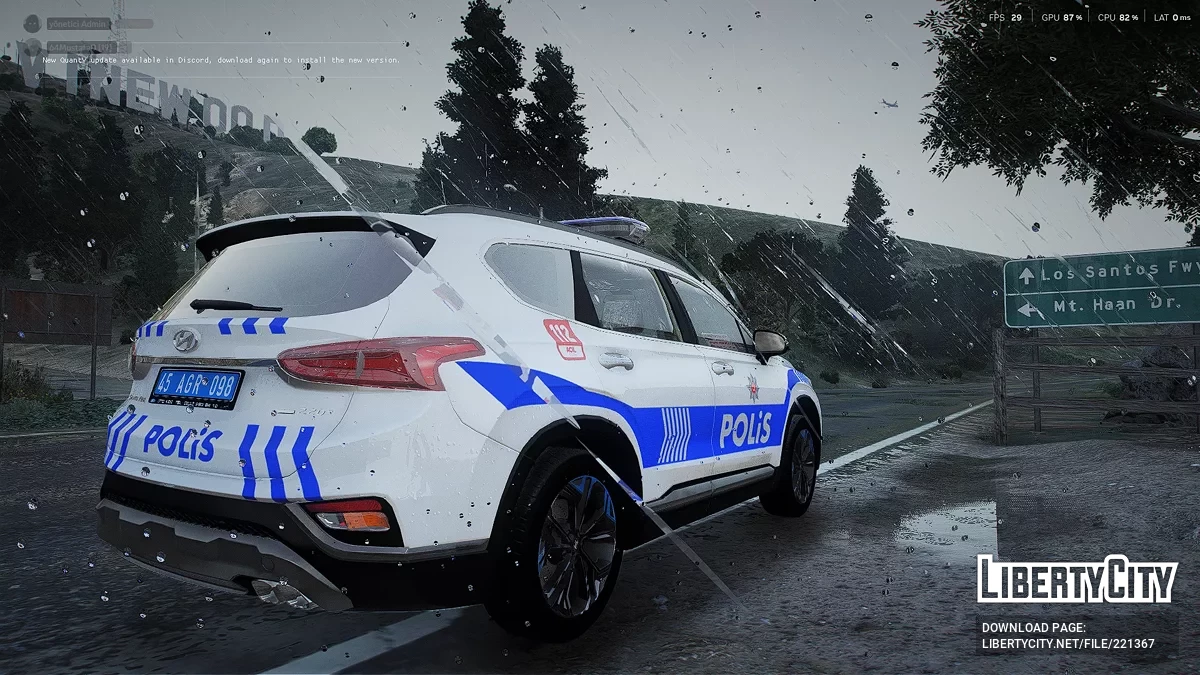 Hyundai Santa Fe Police 2019 [Replace] / GTA 4