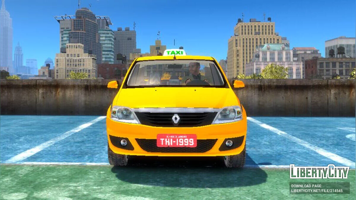 Renault Logan 2013 Taxi Do Rio De Janeiro / GTA 4