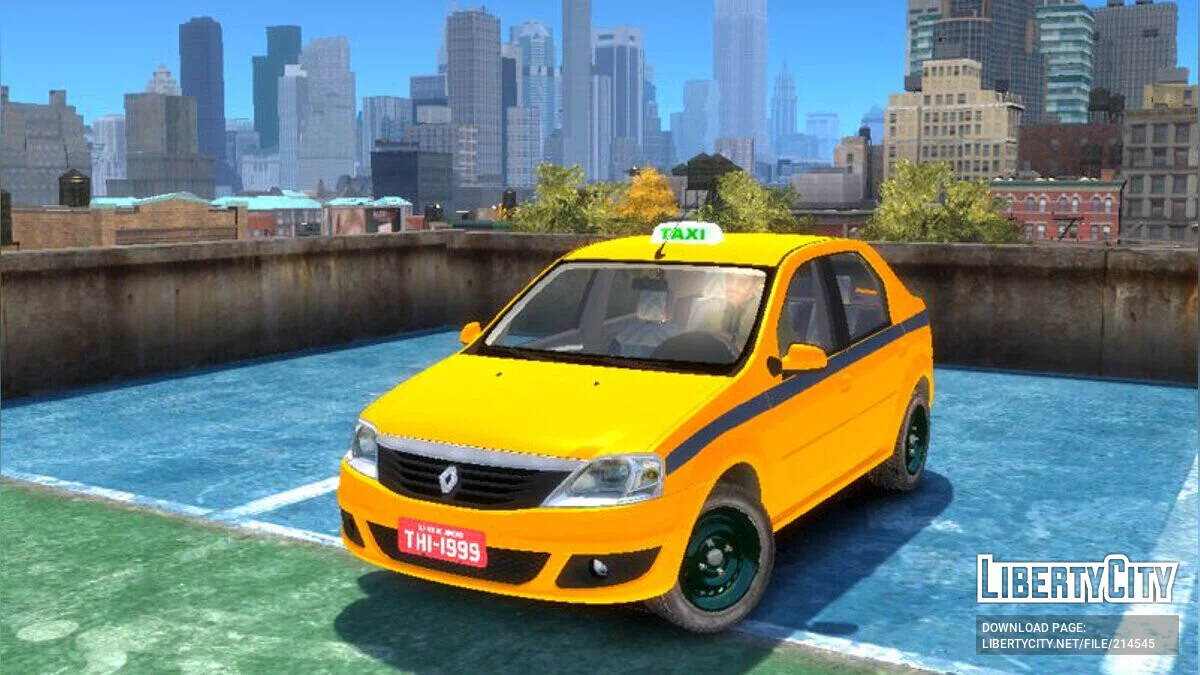 Renault Logan 2013 Taxi Do Rio De Janeiro / GTA 4