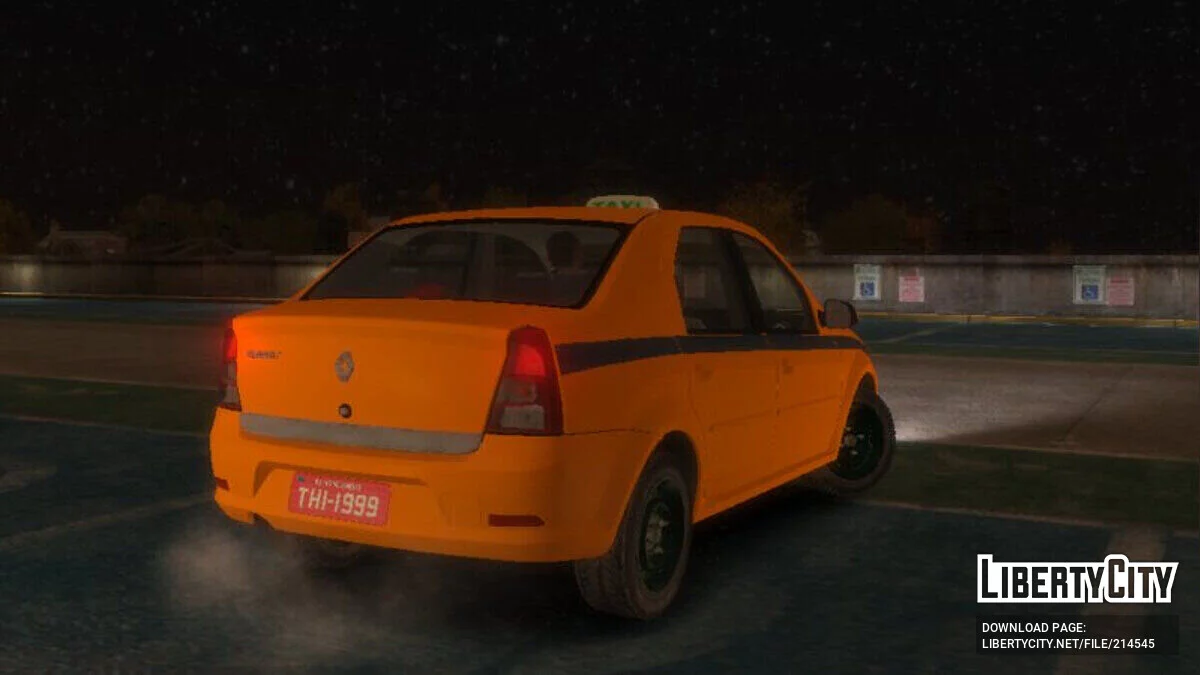 Renault Logan 2013 Taxi Do Rio De Janeiro / GTA 4