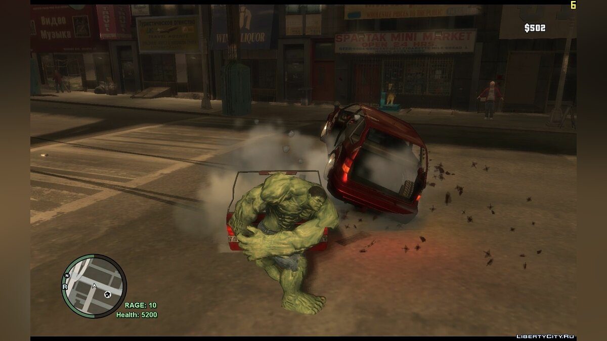 Скачать HULK Mod для GTA 4