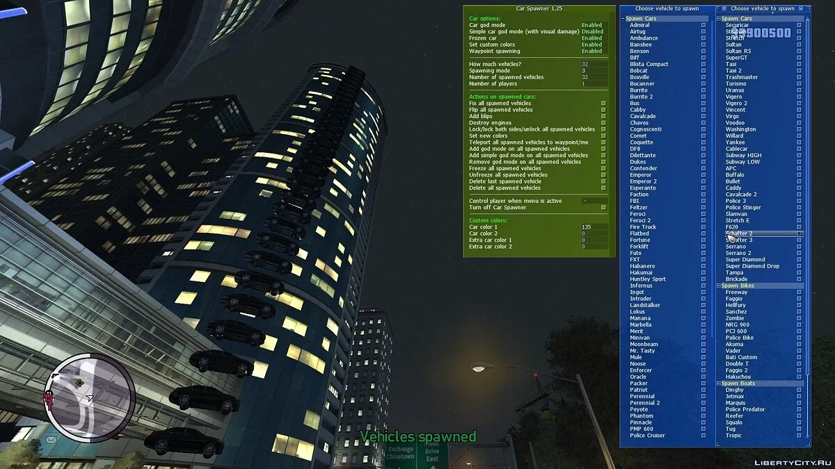 Car Spawner 1.25 (Open Source) / GTA 4