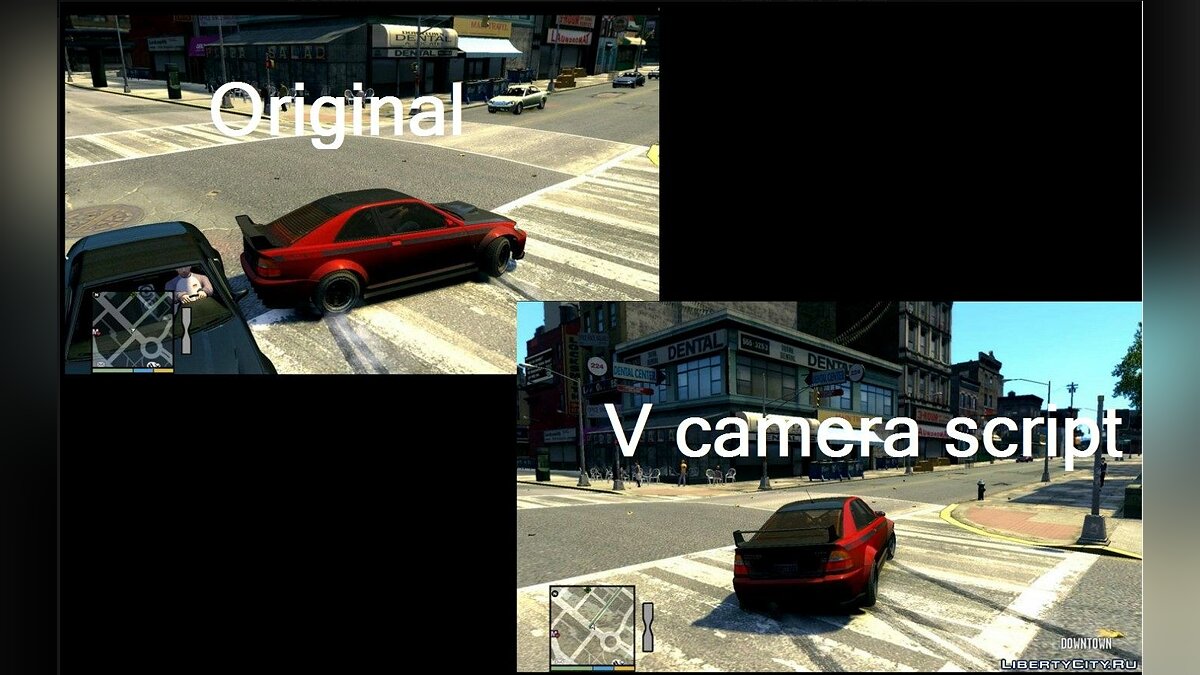 Скачать GTA IV centered camera for cars (Beta) для GTA 4